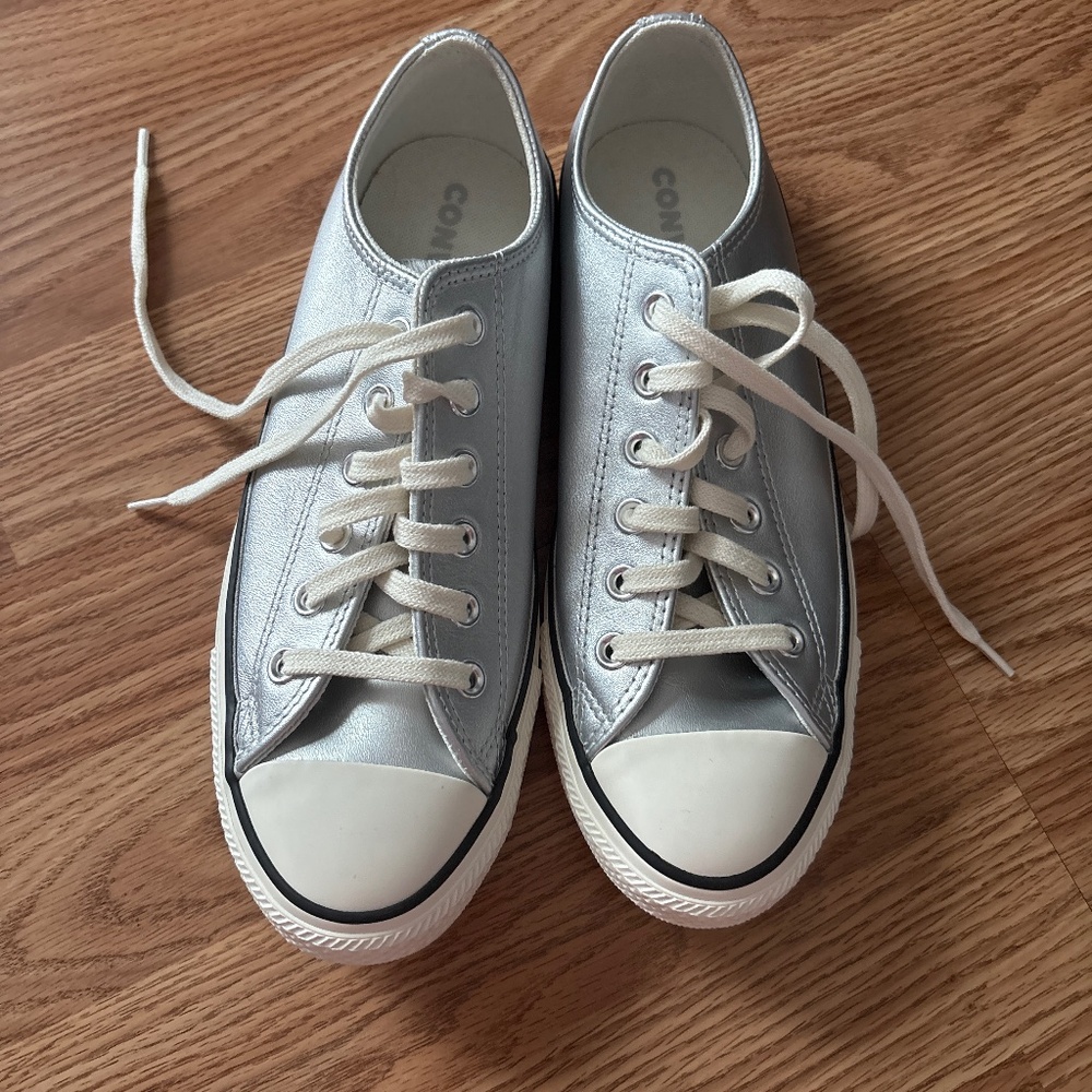 Silver Converse - image 1